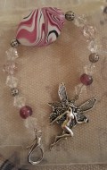 Fairy Pink Stripe Scissorfob